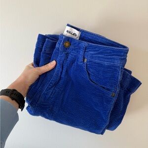 Rollas Eastcoast Flare - Electric Blue Corduroy size 26 aus 8 nwot